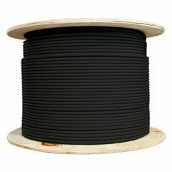 Swe-Tech 3C S/FTP Cat6a Ethernet Cable, Black, Stranded Copper, 26AWG, Spool - 1000 foot FWT13X6-522MH